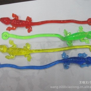 Children's plastic soft material vent sticky creeper gecko toy stretch toy vent toy