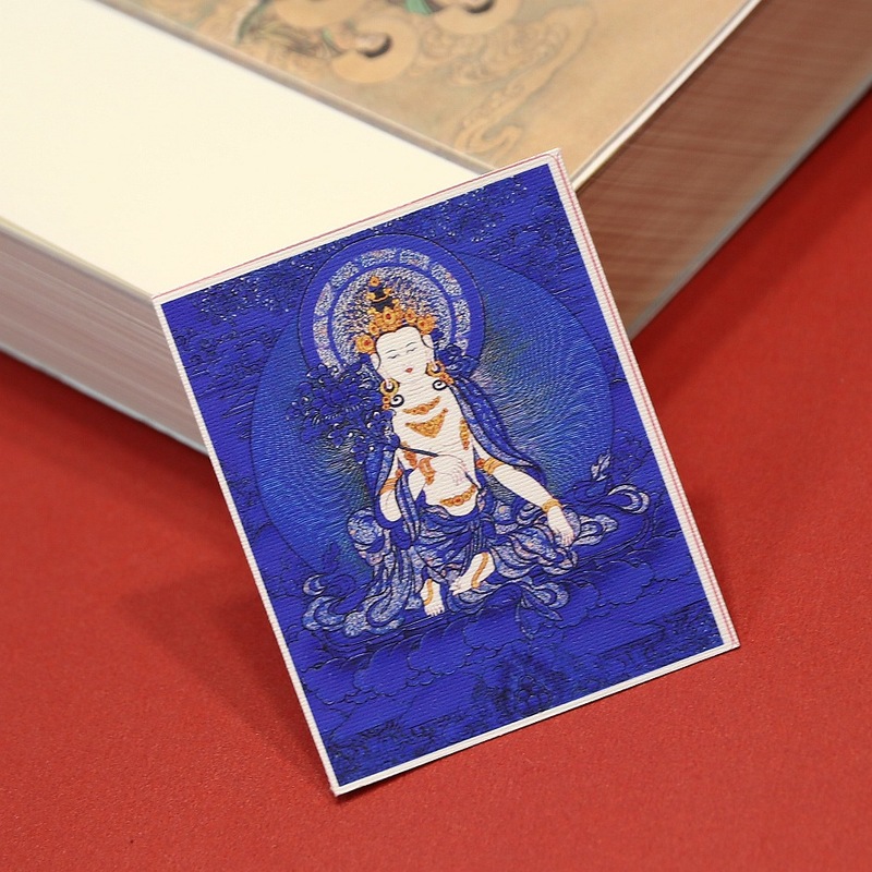 手描きの金描きチベット生の8つの守護者ザキラムタンカ卸売絵画コアボックス特別なキャンバス|undefined