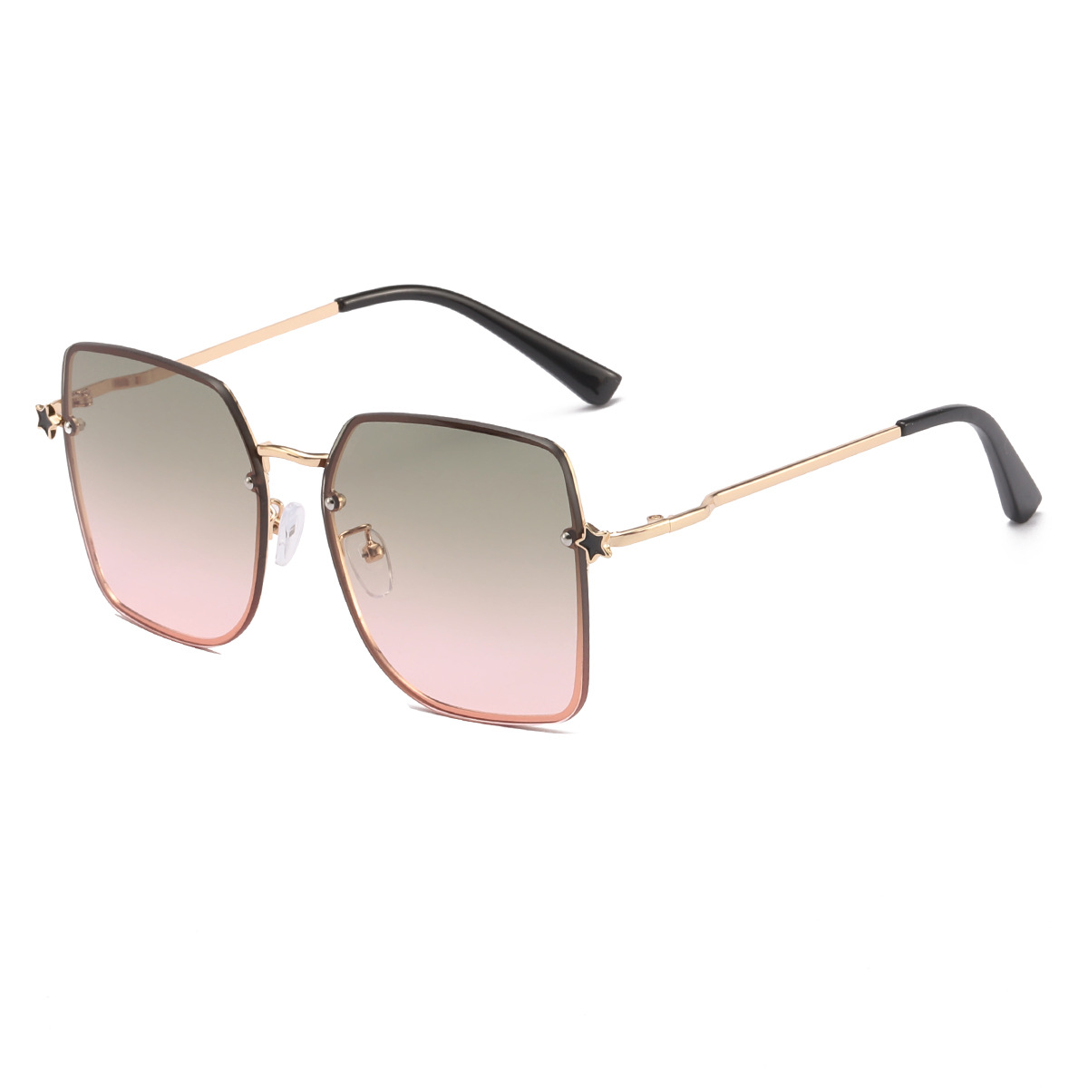 2022 nuevo europeo y americano de moda elegante marco gafas de sol de moda de las mujeres de moda transfronteriza pierna metal calle tiro gafas de sol hombres 30015