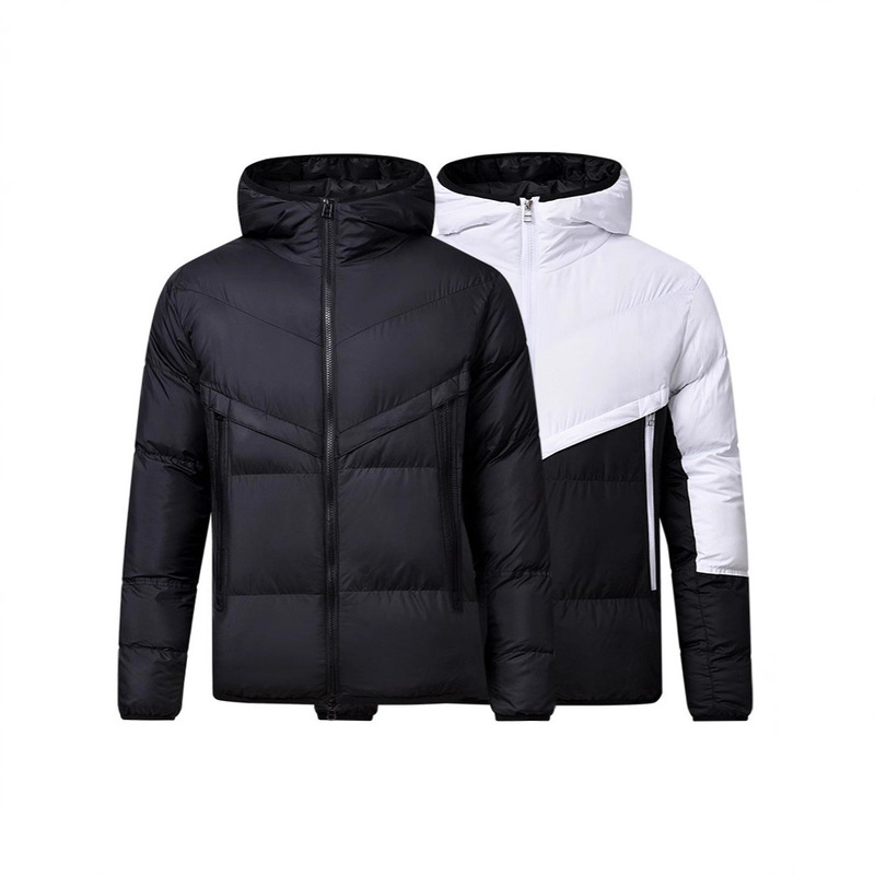 Customized Cross-Border Large-Size High-End Winter Men's Cotton-Padded Jackets, Thickened Cotton-Padded Jackets, down Cotton-Padded Coats with Logo Printing for Men and Women Customized Cross-Border Large-Size High-End Winter Men's Cotton-Padded Jackets, Thickened Cotton-Padded Jackets, down Cotton-Padded Coats with Logo Printing for Men and Women