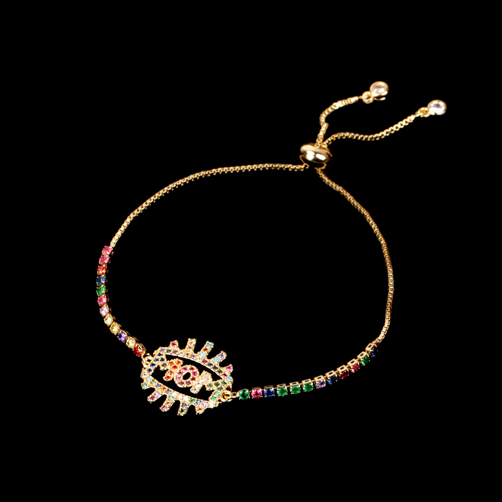 Fashion Geometric Copper Plating Zircon Bracelets 1 Piece