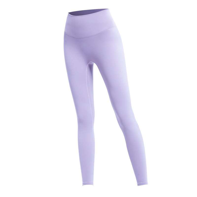 Nuevos pantalones de yoga de cintura alta de melocotón europeo y americano pantalones de barbie de deportes ajustados de las mujeres pantalones de fitness de secado rápido