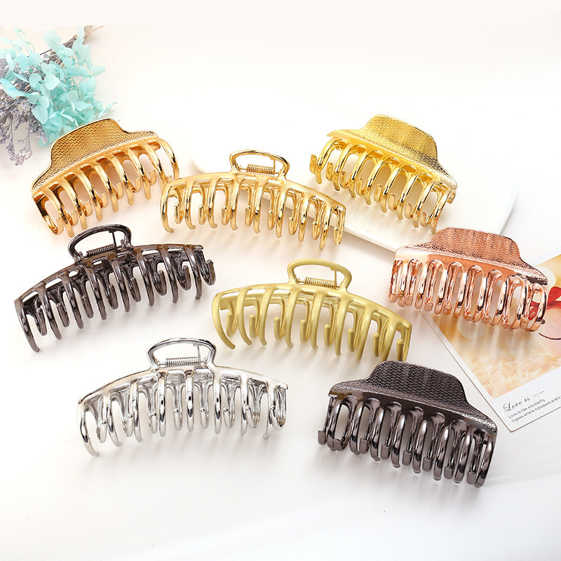 Korean Style Simple Shark Keel Grab Clip Back Head Large Grab Clip Instagram Style Fashionable Bath Hair Clip