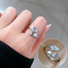 Tide, minimalistic ring stainless steel suitable for men and women, simple and elegant design, on index finger