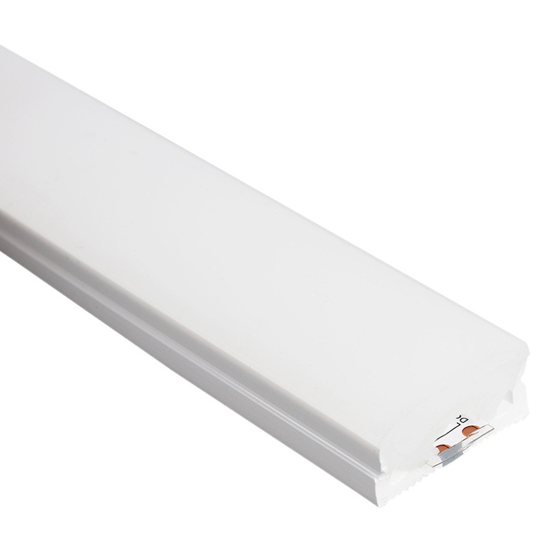 Tira de luz LED de silicona, luz lineal suave, canal de aluminio oculto, luz lineal integrada, tira de luz flexible para techo de sala de estar