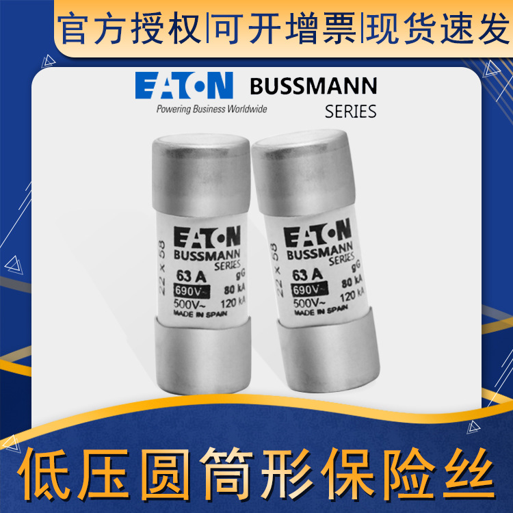巴斯曼熔断器C22G63/80/100 22*58MM 对应的是C22G系列快速熔断器|ms