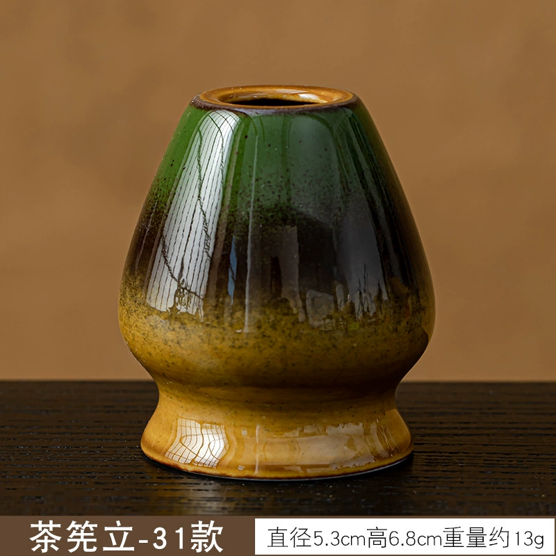 Держатель венчика для чая Matcha Whisk Stand (Tea Lion) керамический держатель для чая Чашэн, рисунок цветка сакуры, 5.3×6.8 см
