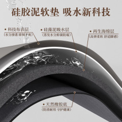 Cartoon bathroom mat diatomaceous earth water-absorbent mat shower room bathroom door sanitary ware toilet quick-drying anti-slip foot mat