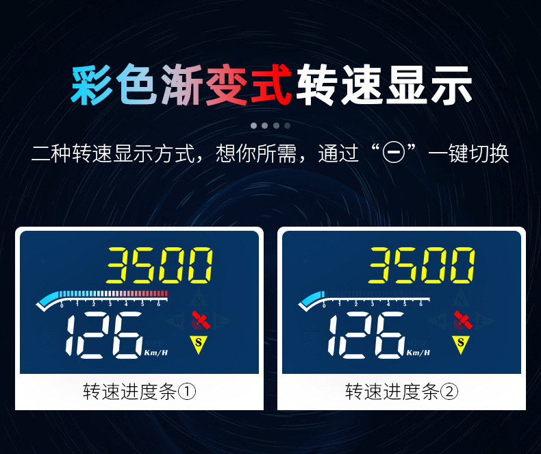 Weiying smart M17 car monitor car obd universal projector Shenzhen HD HUD head-up display