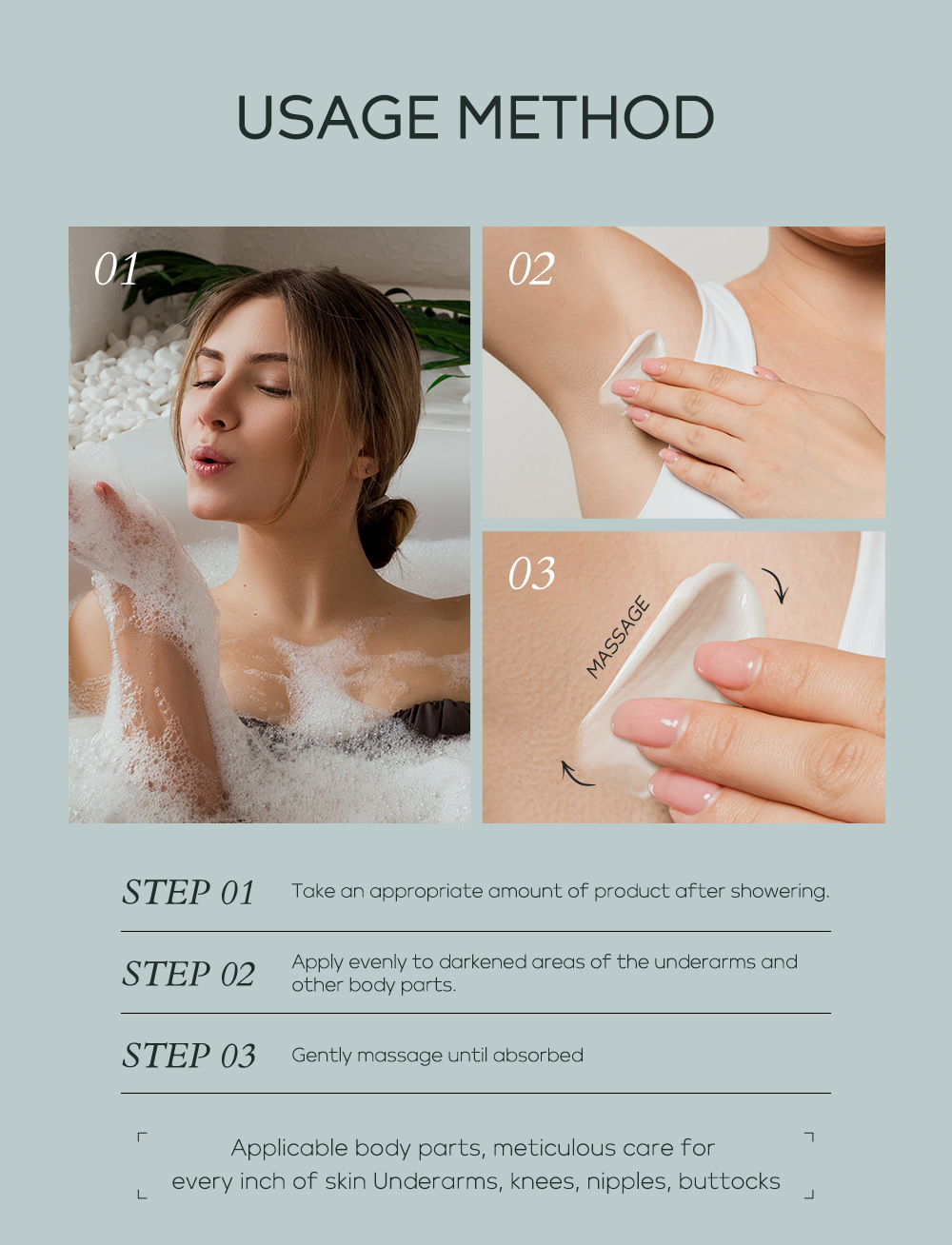 Cross-border QUIYUM Underarm Cream 30g for skin brightening, hydrating and moisturizing. Manufacturer's wholesale stock available undefined
