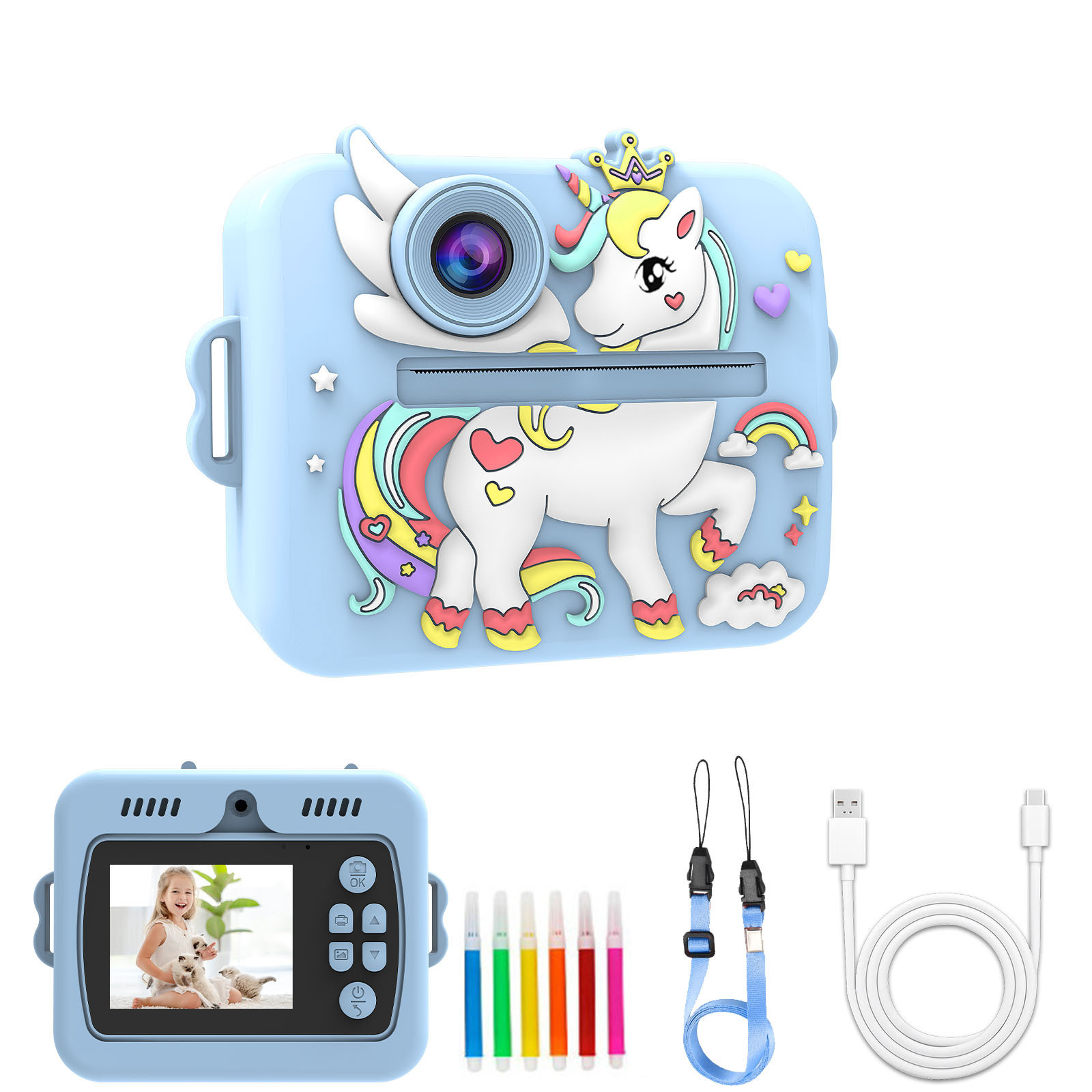 블루 유니콘(카드 없음) + 정교한 포장