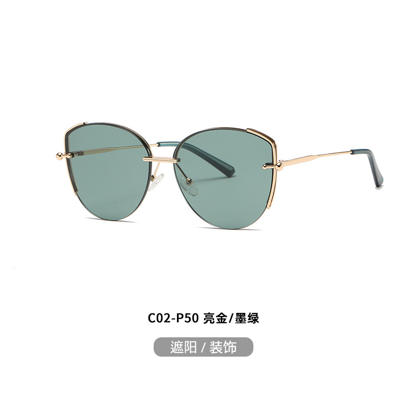 Nuevo metal nylon gafas de sol JS8562 moda calle tiro todo partido protección solar gafas de sol de conducción