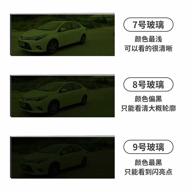 电焊玻璃镜片黑色透明白789号眼镜墨绿焊工防护面罩氩弧焊帽