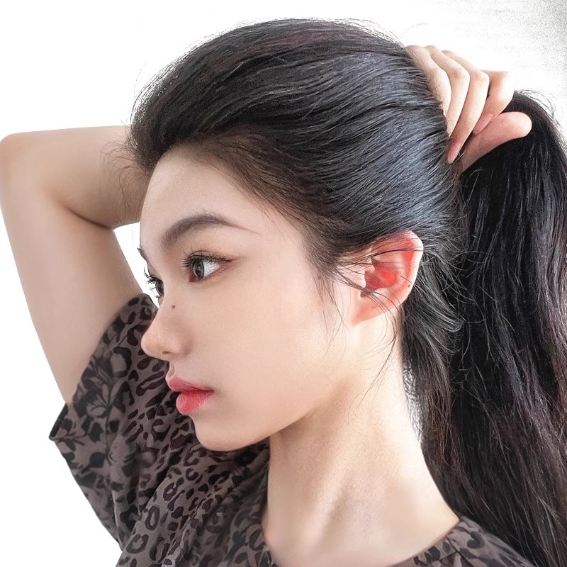 Peruca para mujeres, cabello de reposición de la parte superior, cabello de aumento, cabello de cabello de una pieza de almohadilla de cráneo alto, cabello de cabello de la parte posterior de la cabeza invisible sin marcas