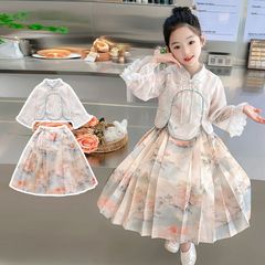 003款山水畫馬面裙套裝