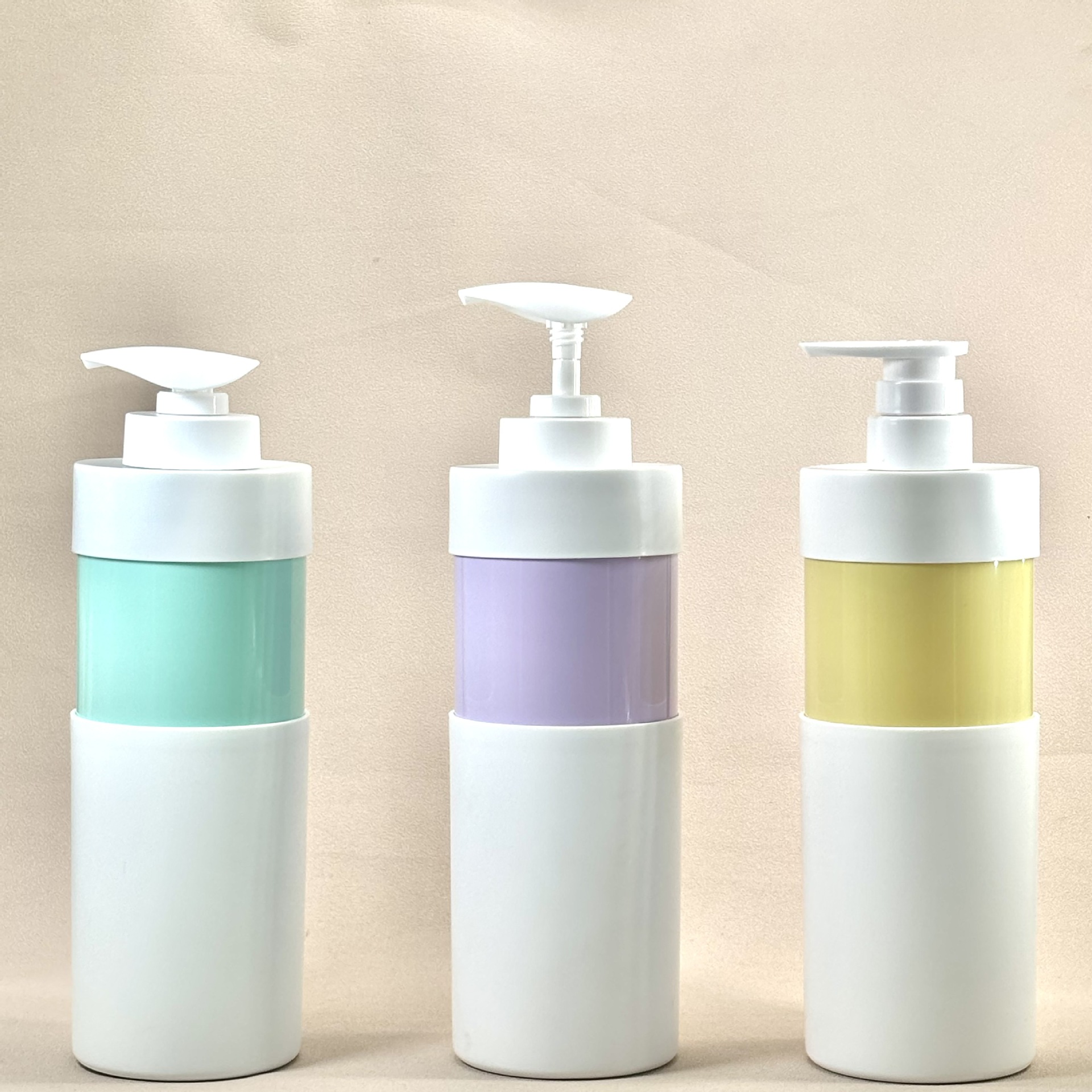 厂家批发洗发水护发素沐浴露洗护系列套装PET750ml上下罩直身圆瓶