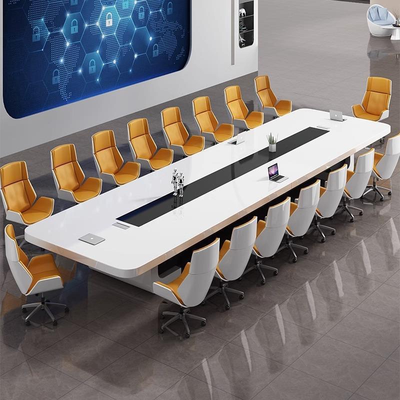 Baking Paint Conference Table Long Table Simple Modern Conference Room Office Table and Chair Combination Training Reception Negotiation Table Workbench
