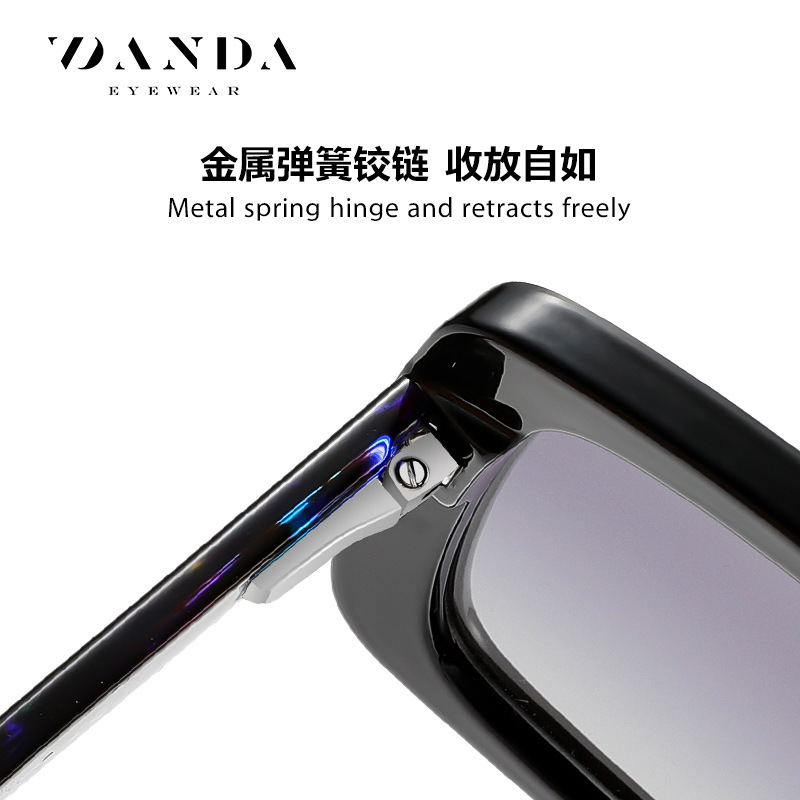 Gafas de sol polarizadas de montura grande de tendencia europea y americana S26129 Gafas de sol de hoja de protección solar sin maquillaje de moda Gafas de sol personalizadas