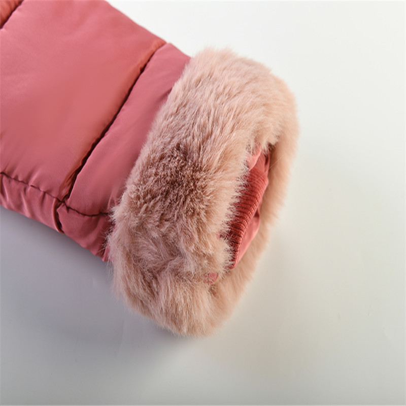 Kinderkleding, winterjas voor meisjes, ins fashion, halflange tot lange jas met capuchon en zachte isolatie, kinderkleding_voghion.com