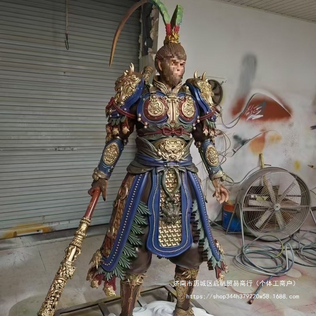 大型神话孙悟空雕塑金箍棒周边手办模型齐天大圣战胜雕像黑神话
