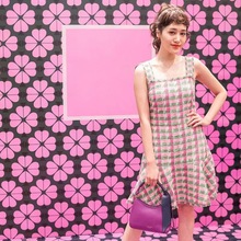 19夏季KS小香风吊带连衣裙pimmy同款修身显瘦背心裙93179清货