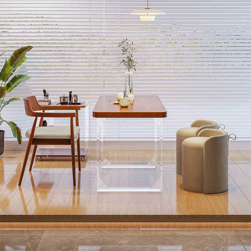 [핫세일] 1.0m 티테이블(빅리프송) + 광섬의자 + 등받이스툴*2