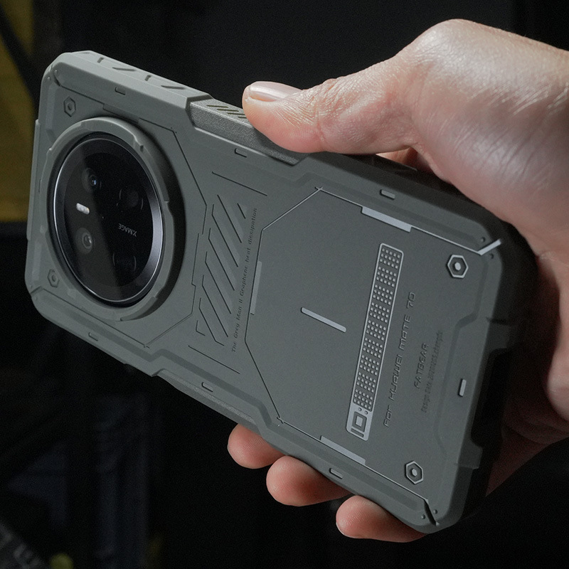 Gray II is suitable for Huawei Mate70/Pro/ /tactical anti-fall mobile phone case graphene heat dissipation mobile phone case