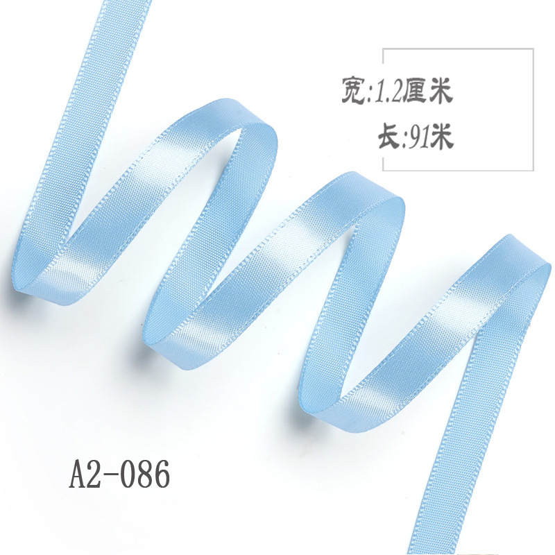 1,2 cm cinta de poliéster arco DIY cinta de la boda ramo de frutas caja de regalo de embalaje de color de la cinta de satén Decoración