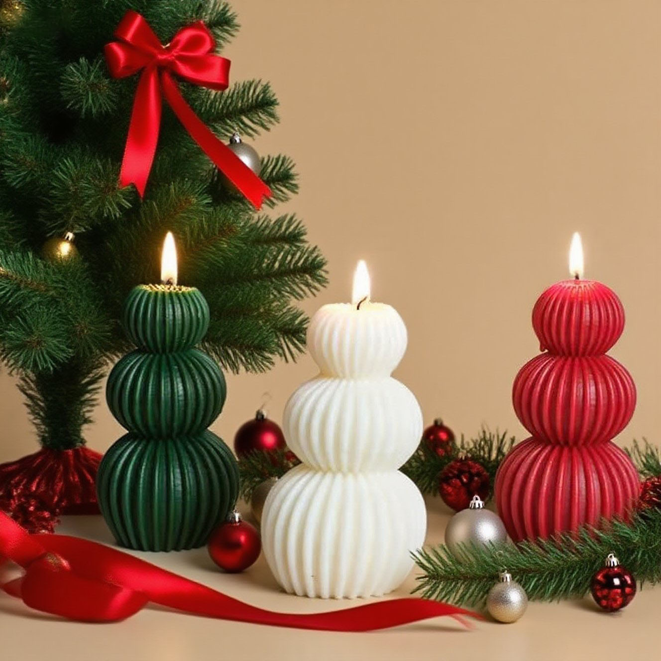 Art nórdico minimalista de ondas de viento esférico de cera de incienso ornamentos creativos de geometría decoración de vela blanca