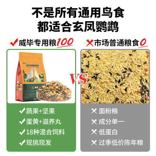 Special food for cockatiels mixed with shelled millet yellow peony egg yolk nourishing pills parrot feed bird food