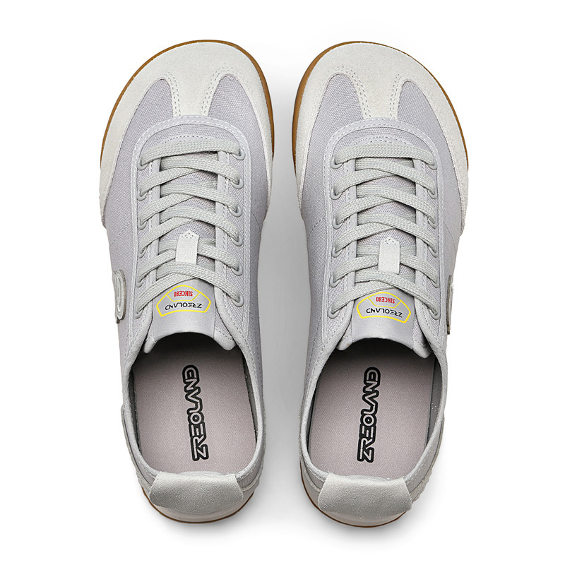 For Sale at $249: American Export Cow Suede and Canvas Combination Round-Toe 4E Wide-Fit Low-Top Couple's All-Season Sneakers with Thick Soles For Sale at $249: American Export Cow Suede and Canvas Combination Round-Toe 4E Wide-Fit Low-Top Couple's All-Season Sneakers with Thick Soles