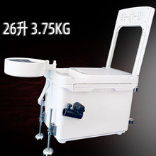 垂钓鱼箱连球钓箱26升超轻便小型全套钓桶迷你台钓箱升降脚伞架