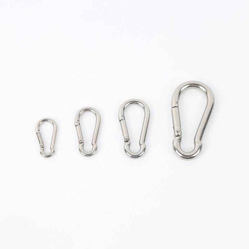 304 stainless steel spring carabiner climbing safety hook safety…