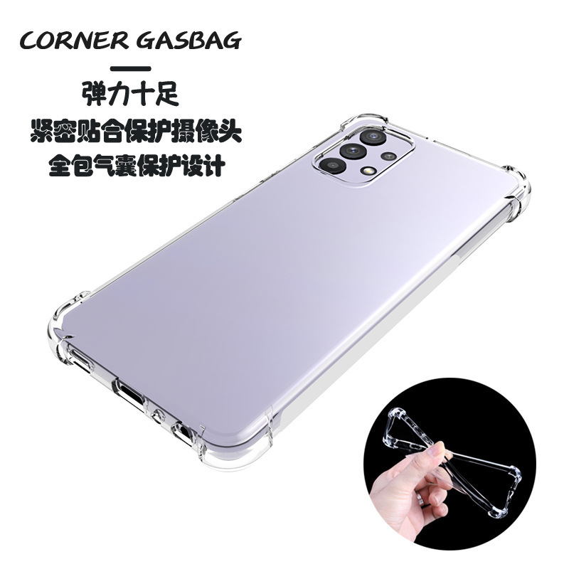 Suitable for Samsung Galaxy A32 Airbag Mobile Phone Case A04 4g Transparent Anti-Fall Sleeve Tpu Protective Sleeve Suitable for Samsung Galaxy A32 Airbag Mobile Phone Case A04 4g Transparent Anti-Fall Sleeve Tpu Protective Sleeve