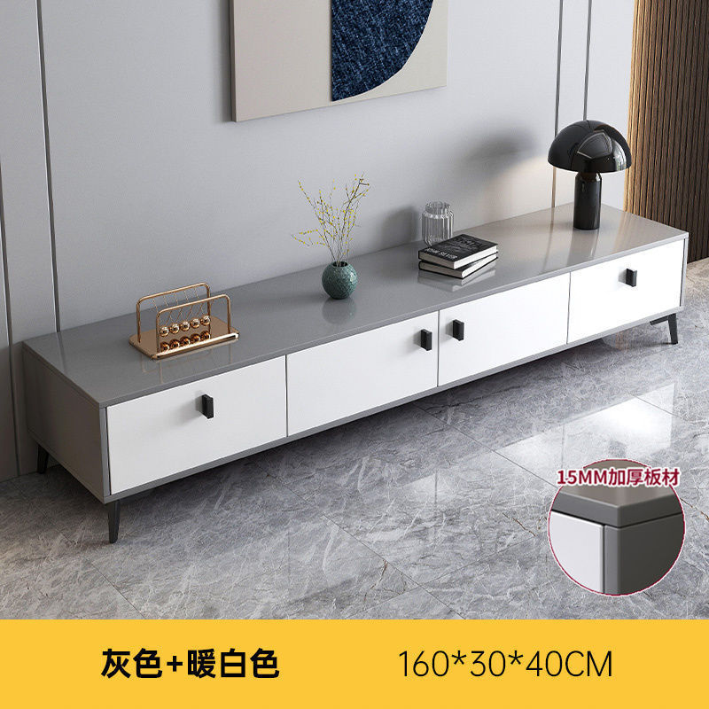 Mueble de TV moderno nórdico, apartamento pequeño, mueble de TV de pierna de madera maciza simple, mueble de pared para el hogar, mueble de TV telescópico, sala de estar