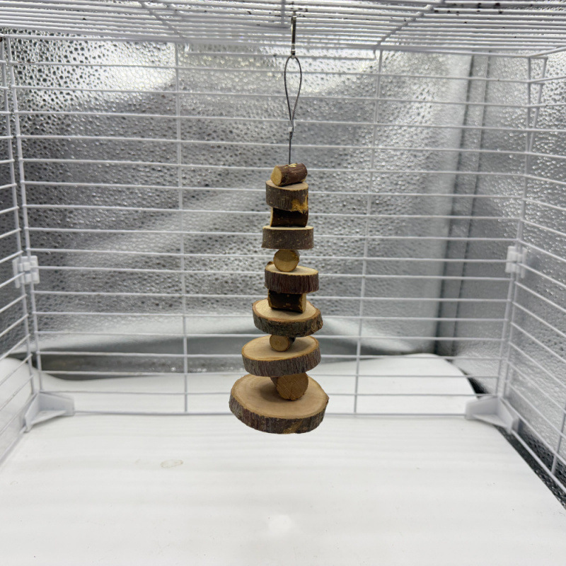 Juguetes y Escondite para Hámster de Madera Artesanal para Nido