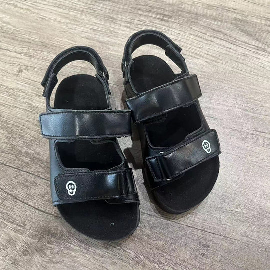 Summer New Children's Beach Sandals Cork Sole Roman Zhongda Children's Sandals Non-slip Boys Sandals