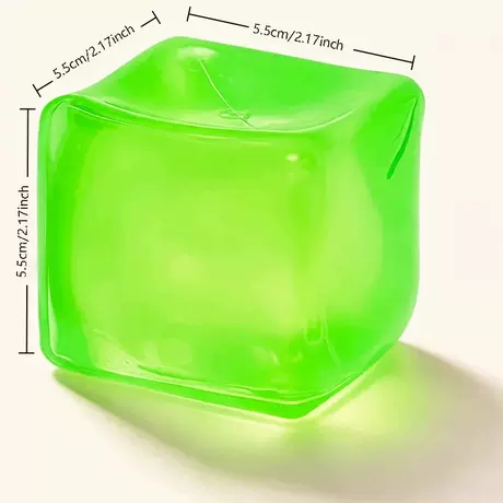 5.5 green ice cubes [opp bag]