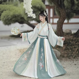 汉服套装;汉服禅茶服;女团表演服