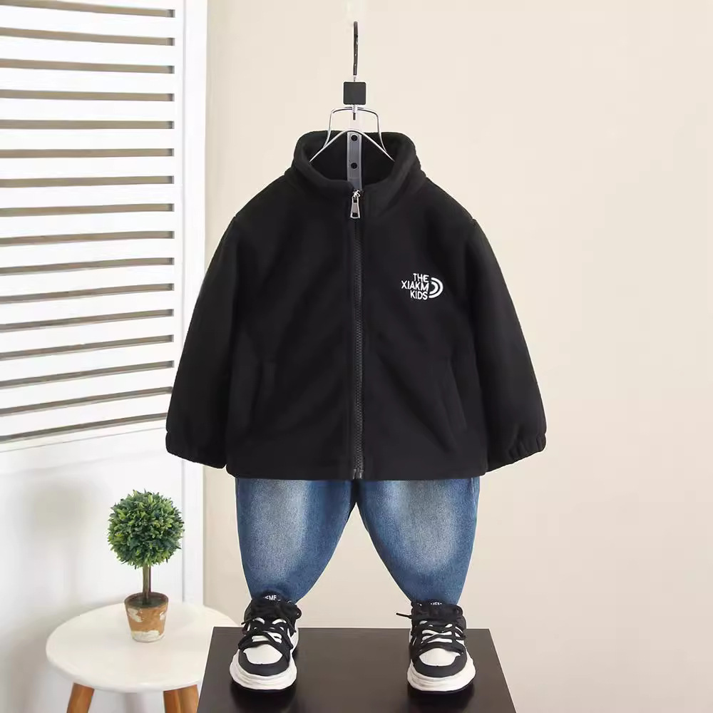 6298 Chaquetas de otoño para niños tres en uno 2025 nuevos niños primavera y otoño chaqueta casual con capucha chaqueta para bebé