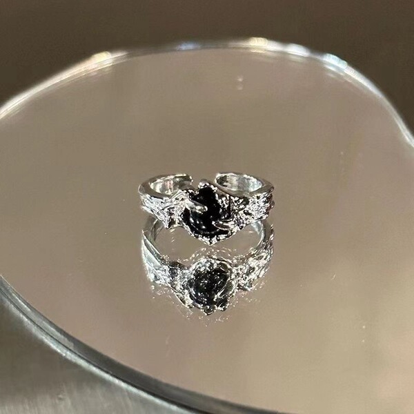 Genuine design retro trend adjustable ring for men and women hip-hop…