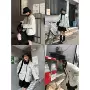 宽松薄款翻领秋冬棉服