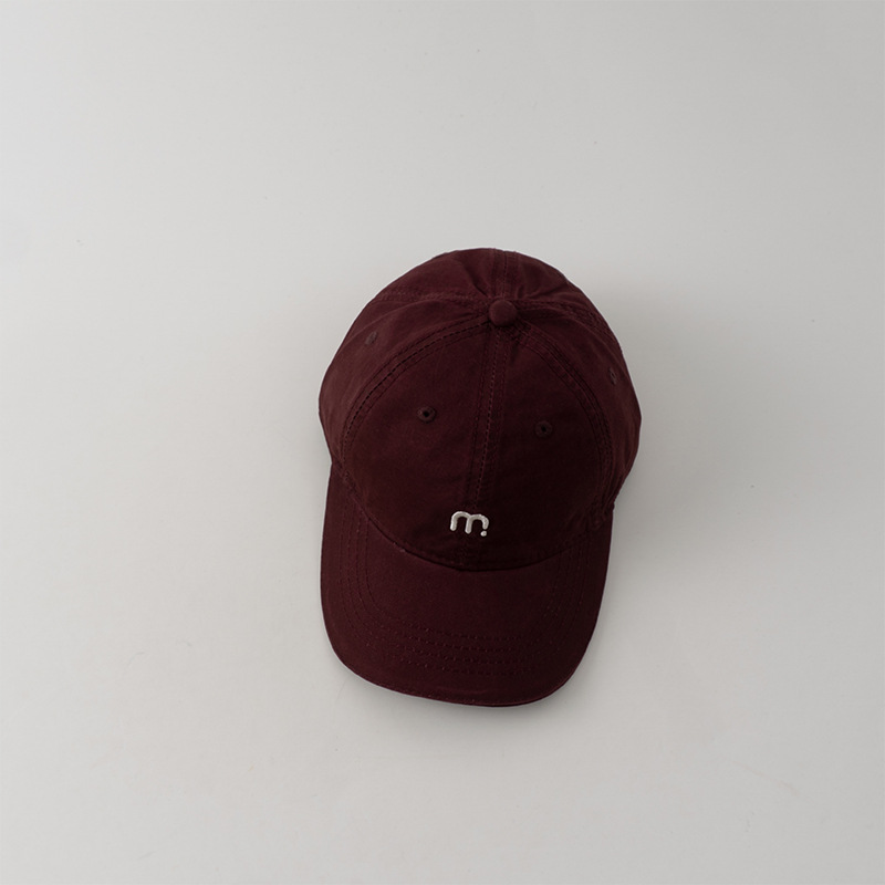ins sombrero de pato para bebés coreanos primavera y otoño letra m bordado sombrero de béisbol para niños ocio versátil sombrero para niños