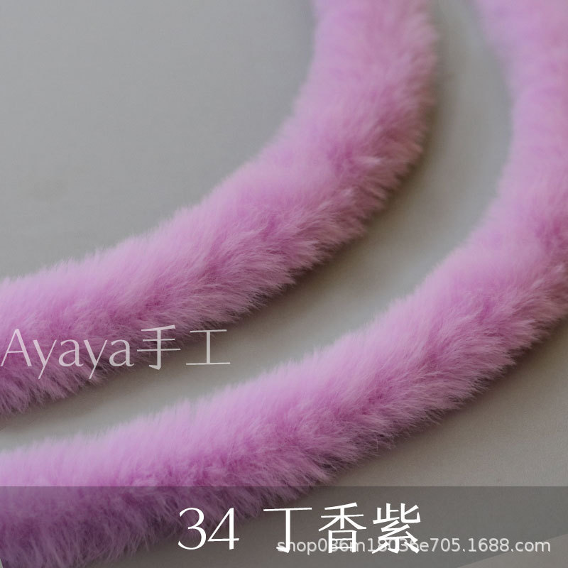 Suministro directo de fábrica 20mm imitación conejo felpa trenzado palo súper grueso súper densa hecha a mano DIY muñeca pequeña leche perro raíz pelo al por mayor
