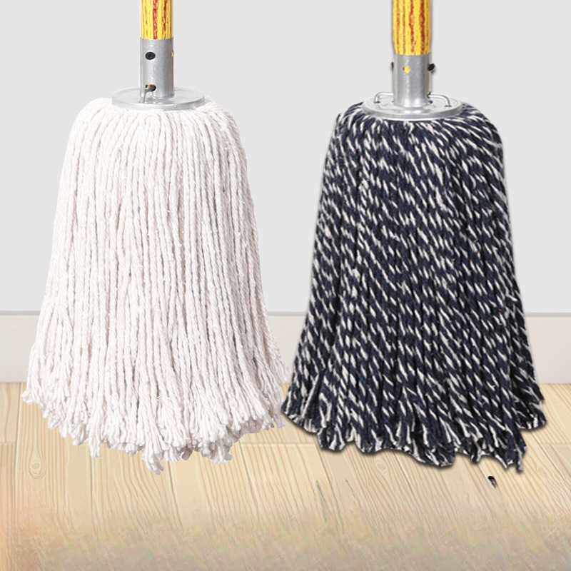 Old-Fashioned Mop, Household New Floor Mop, Pure Cotton Thread, Hotel Restaurant Mop, Absorbent Mop, Commercial