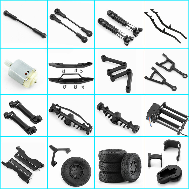 Japan Mini-Z 4x4 climbing car JEEP accessories 1:24 shock absorber tire front and rear axle front and rear bumper Japan Mini-Z 4x4 climbing car JEEP accessories 1:24 shock absorber tire front and rear axle front and rear bumper