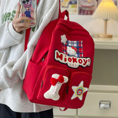 2025 新韓国語版中学生スクールバッグ高価値女性大容量ガールズバックパックバックパック学生スクールバッグ