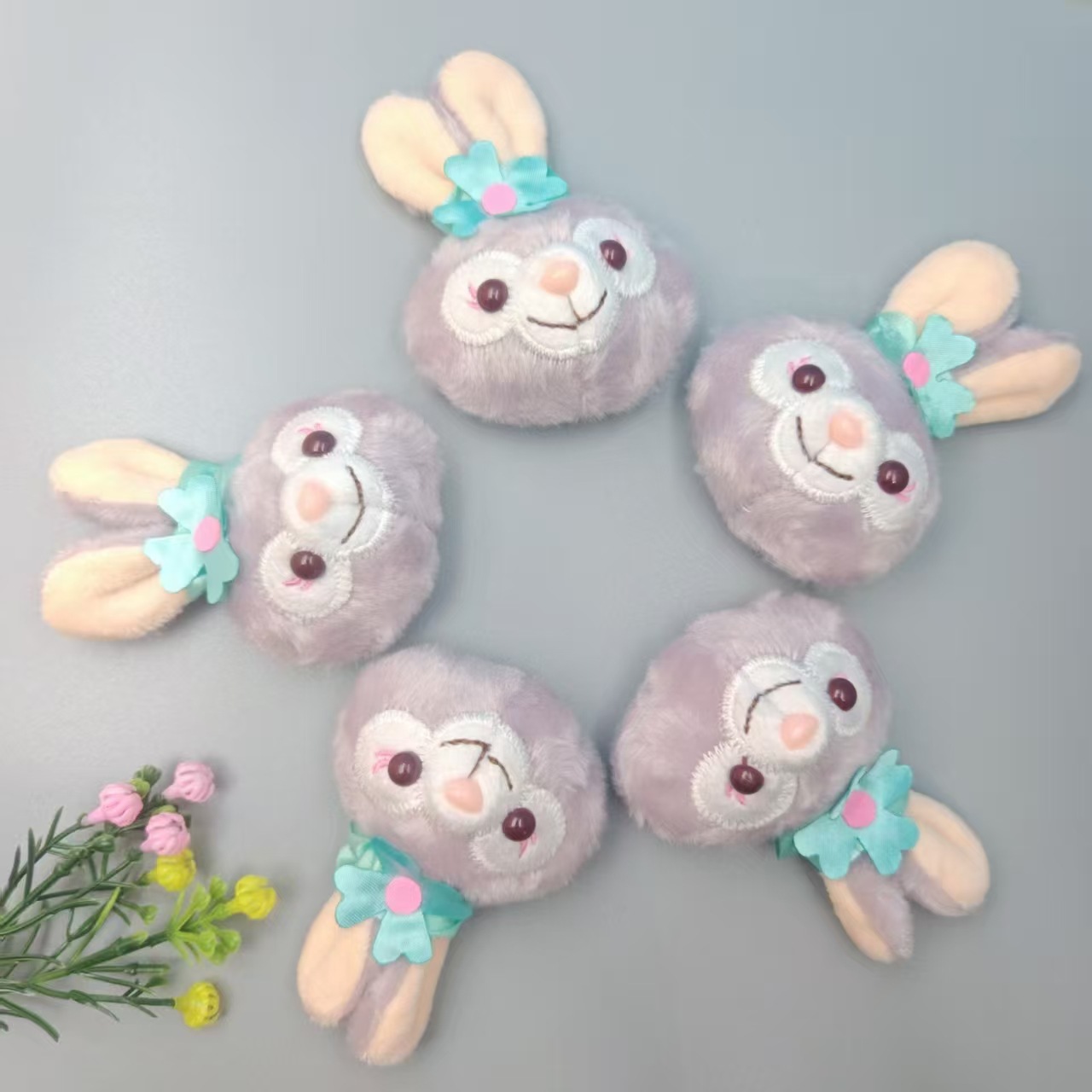 Cartoon Cute Duffy Bear Plush Pendant Rabbit Bag Keychain Doll Pendant Small Goods Wedding Toss Toy