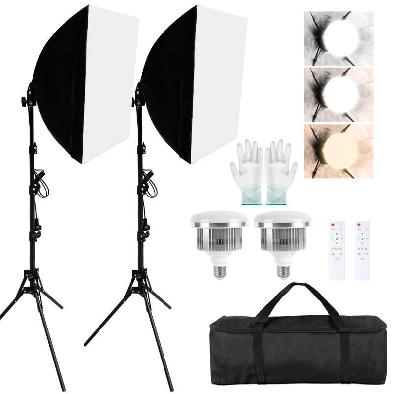 더블 세트 + 150W 3색 리모컨 전구