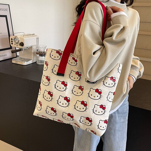 Spring and Summer New Single Strap Shoulder Bag for Women, Handbag Shopping Bag, Fashion Student Homework Bag, Large Capacity Women's Bag